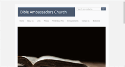 Desktop Screenshot of bibleambassadors.org